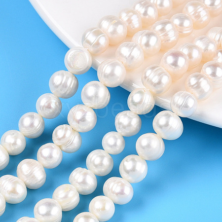 Natural Cultured Freshwater Pearl Beads Strands PEAR-N013-07N-1