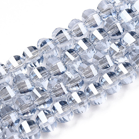 Electroplate Glass Beads Strands EGLA-Q094-A04-1