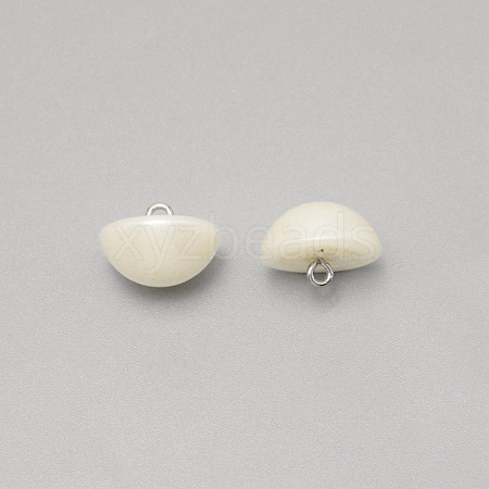 1-Hole Plastic Buttons BUTT-WH0022-06H-1