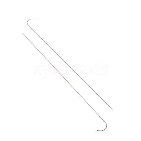 201 Stainless Steel Bented Beading Needles TOOL-WH0125-32B-1-1