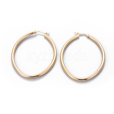 201 Stainless Steel Hoop Earrings EJEW-F219-10C-G-1