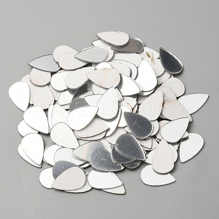 120Pcs Acrylic Teardrop Mirror Mosaic Wall Stickers OACR-WH0032-10A-02-1