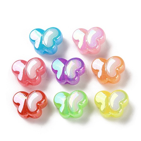 AB Color Plated Acrylic Beads SACR-I005-12B-1