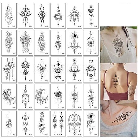 Removable Temporary Water Proof Tattoos Paper Stickerss PW-WG140AF-01-1