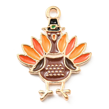 Thanksgiving Day Alloy Enamel Pendants LS-ENAM-D060-03I-KCG-1