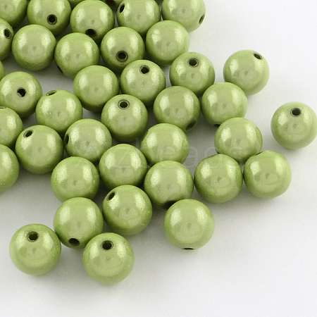 Spray Painted Acrylic Beads MACR-Q154-14mm-014-1