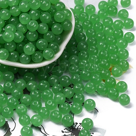 Imitation Jade Glass Seed Beads SEED-Z004-J8MM-08-1