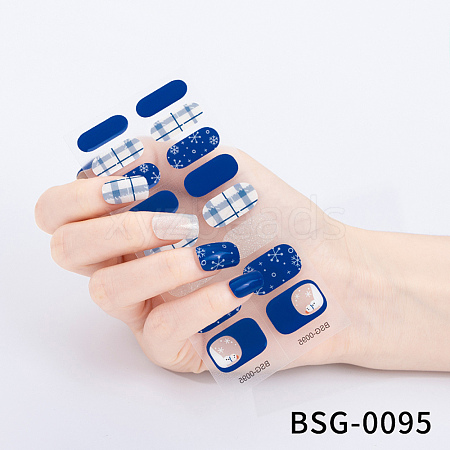 Nail Art Full Cover Nail Stickers MRMJ-YWC0001-BSG-0095-1