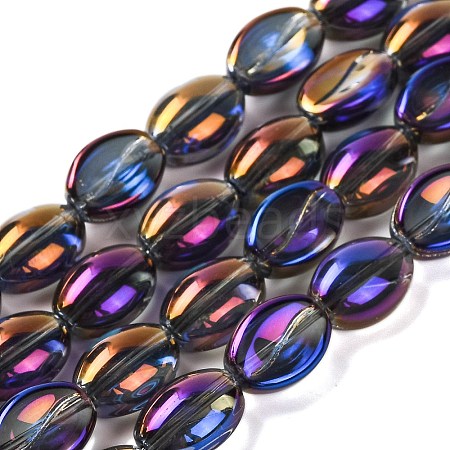 Electroplate Glass Beads Strands EGLA-B005-01A-FR03-1