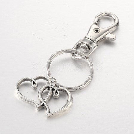 Heart to Heart Alloy Keychain X-KEYC-JKC00050-02-1