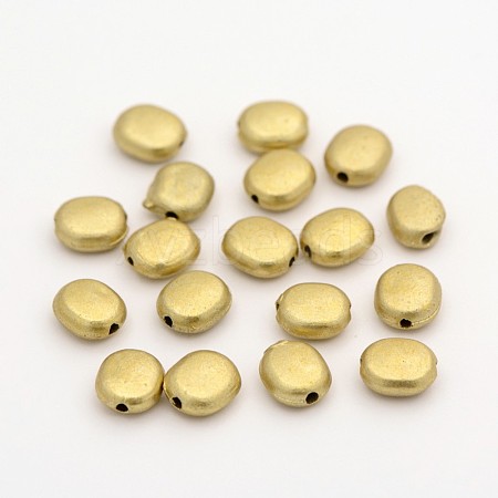 Oval Matte Style Plastic Beads KY-E003-11A-1