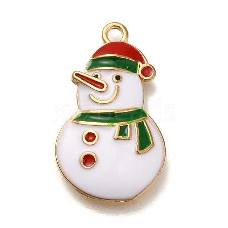 Christmas Theme Alloy Enamel Pendants FIND-I040-01A-1