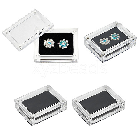 Acrylic Loose Diamond Packaging Boxes with Magnetic CON-WH0105-14A-1