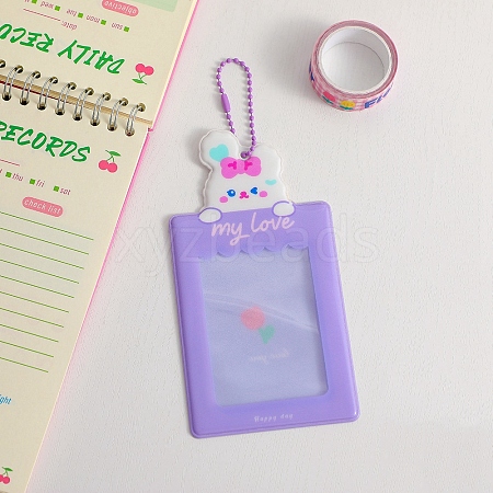 Plastic Photocard Sleeve Keychain ZXFQ-PW0001-087F-1