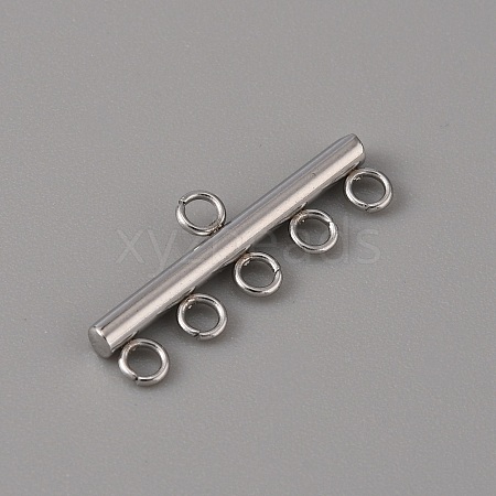 201 Stainless Steel Chandelier Component Links LS-STAS-WH0043-06D-P-1-1