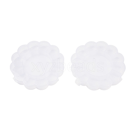 (Defective Closeout Sale: Scratched) Flower Plastic Bead Storage Containers CON-XCP0002-65-1