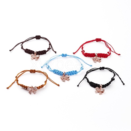 Adjustable Nylon Cord Braided Bead Bracelets BJEW-JB05829-1