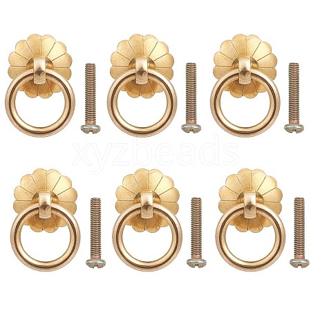 Alloy Drawer Drop Pull Rings FIND-WH0110-352-1
