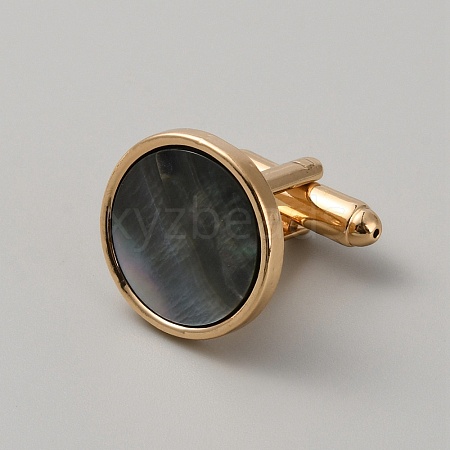 Natural Abalone Shell Cufflinks for Men FIND-WH0110-736G-02-1