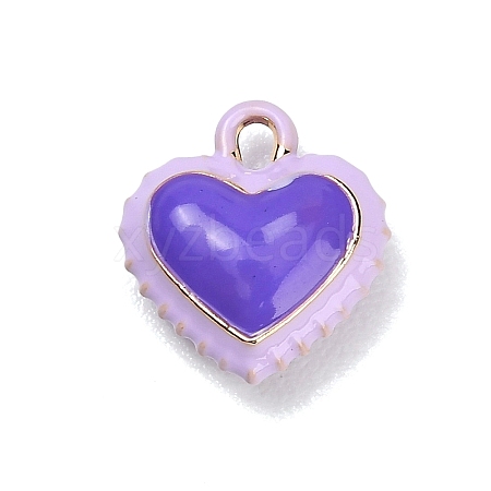 Two-Tone Alloy Enamel Pendants AL-CBA5AB7-03E-1
