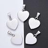 Fashionable 304 Stainless Steel Stamping Blank Tag Pendants STAS-J002A-01-3