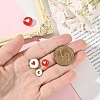 4Pcs 4 Styles Brass Enamel Beads KK-YW0003-01-5