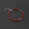 Natural Red Agate Bead Bracelet ZW6419-5-1