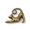 Tibetan Style Alloy Kitten Pendants TIBEP-A22092-AB-FF-1