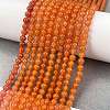Natural Red Aventurine Beads Strands G-M438-A09-01-2