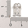 Initial Letter Brass with Cubic Zirconia Charms KK-Q814-26M-P-3
