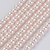 Eco-Friendly Dyed Glass Pearl Bead Strands X-HY-A008-6mm-RB091-1