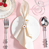 Christmas Theme Glass Beaded Napkin Rings AJEW-SC00032-4