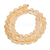 Natural Citrine Beads Strands GG-CBACB71-03-10mm-5
