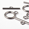 Alloy Toggle Clasps TIBE-E001-P-FF-3