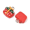 Christmas Theme Opaque Resin Pendants RESI-S08-01D-2