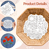 4 Sheets 11.6x8.2 Inch Stick and Stitch Embroidery Patterns DIY-WH0455-145-3