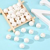 Glazed Porcelain Round Beads PORC-S489-14mm-01-3