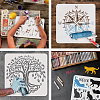 PET Hollow Out Drawing Painting Stencils DIY-WH0391-0025-4