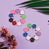 90Pcs 9 Colors Alloy Enamel Pendants ENAM-SZ0001-54G-6