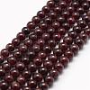 Natural Garnet Bead Strands G-P217-33-4mm-1