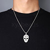 Non-Tarnish 201 Stainless Steel Pendant Necklaces for Man NJEW-Q336-04A-P-3