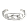 Non-Tarnish 304 Stainless Steel Hollow Open Cuff Bangles BJEW-Q348-03P-10-2