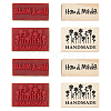 Olycraft 8Pcs 2 Styles Wooden Stamps DIY-OC0005-80-1