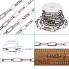 304 Stainless Steel Paperclip Chains CHS-YS0001-02P-11