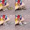 Tibetan Style Filigree Alloy Pendants TIBEP-SC0001-18-4