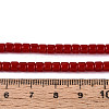Opaque Solid Color Glass Beads Strands GLAA-N065-4x4mm-C05-4