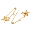 Starfish 304 Stainless Steel Safety Pins Brooch Findings SA-CBA098D-16I-G01-2
