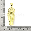 Rack Plating Brass Micro Pave Clear Cubic Zirconia Pendants KK-B091-21G-03-3