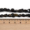 Dyed Natural Blue Tiger Eye Beads Strands G-Q060-D09-5