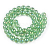 Electroplate Transparent Glass Beads Strands X-GLAA-T032-T8mm-AB17-2